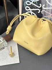 Loewe Mini Flamenco Clutch Yellow Bag 23x5.5x17cm - 2