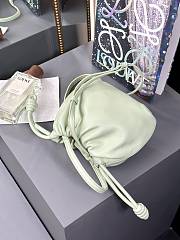 Loewe Mini Flamenco Clutch Light Green Bag 23x5.5x17cm - 4