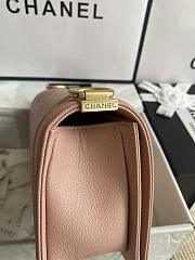 Chanel Leboy Bag Pink Caviar Gold Chevron 25cm - 6