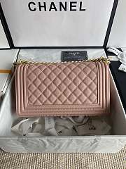 Chanel Leboy Bag Pink Caviar Gold 25cm - 6