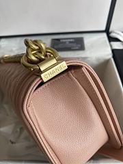 Chanel Leboy Bag Pink Caviar Gold 25cm - 3