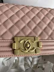 Chanel Leboy Bag Pink Caviar Gold 25cm - 2