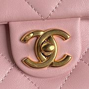 Chanel Flap Bag Pink Lambskin 22.5cm - 4