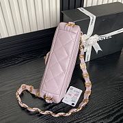 Chanel Flap Bag Light Purple Lambskin 22.5cm - 4