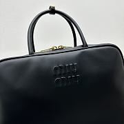 Miu Miu Top Handle Bag Black 34x23x10cm - 4