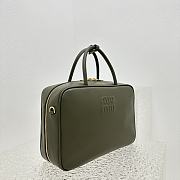 Miu Miu Top Handle Bag Green 34x23x10cm - 5