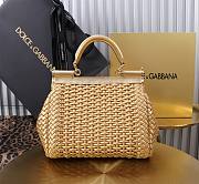 Dolce & Gabbana Sicily Interwoven Gold 20x15x6.5cm - 4