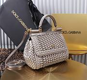 Dolce & Gabbana Sicily Interwoven Silver 20x15x6.5cm - 5