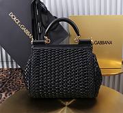 Dolce & Gabbana Sicily Interwoven Black 20x15x6.5cm - 3