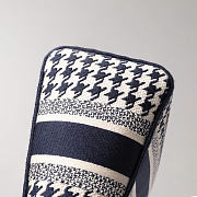 Dior Medium Lady D-Lite Bag Embroidery White And Black 24cm - 4