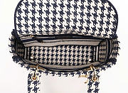Dior Medium Lady D-Lite Bag Embroidery White And Black 24cm - 5