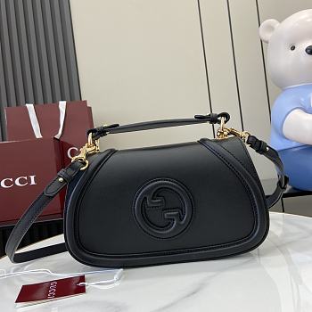 Gucci Blondie Small Top Handle Black Bag 26.5x16.5x8.5cm