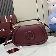 Gucci Blondie Small Top Handle Red Bag 26.5x16.5x8.5cm - 1