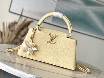 Louis Vuitton LV Capucines BB Bag Yellow 29x16.5x9cm