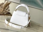 Louis Vuitton LV Mini Capucines Bag White 21x13.6x8cm - 5