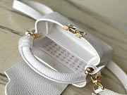 Louis Vuitton LV Mini Capucines Bag White 21x13.6x8cm - 4