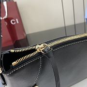 Gucci GG Emblem Medium Shoulder Bag Black 37x23x8cm - 2