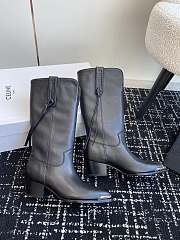 Celine Black Leather Boots - 3