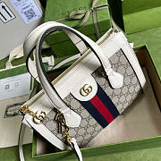 Gucci Ophidia Small GG Tote White Bag 24x20.5x10.5cm - 4