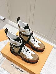 Louis Vuitton LV Laureate Platform Beige Boots - 3