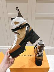 Louis Vuitton LV Laureate Platform Beige Boots - 2