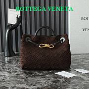 Bottega Veneta Andiamo Suede Dark Brown 25x22x10.5cm - 1