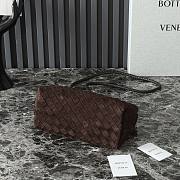 Bottega Veneta Andiamo Suede Dark Brown 25x22x10.5cm - 2