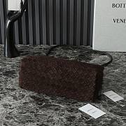 Bottega Veneta Medium Andiamo Suede Dark Brown 32.5x24x12cm - 6