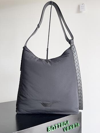 Bottega Veneta Large Crossroad Hobo Nylon Black 45x43x12cm