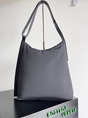 Bottega Veneta Large Crossroad Hobo Nylon Black 45x43x12cm - 6