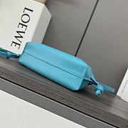 Loewe Mini Flamenco Clutch Bag Blue 23x18x9cm - 6