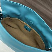 Loewe Mini Flamenco Clutch Bag Blue 23x18x9cm - 5