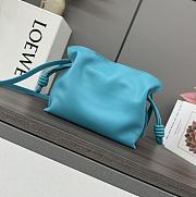 Loewe Mini Flamenco Clutch Bag Blue 23x18x9cm - 3