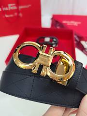 Ferragamo Belt Black Gold 3.5cm - 3