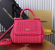 Dolce & Gabbana Sicily Interwoven Pink 20x15x6.5cm - 1