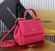 Dolce & Gabbana Sicily Interwoven Pink 20x15x6.5cm - 2