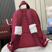 Gucci Medium Backpack With Logo Red 40x36.5x23cm - 5