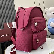 Gucci Medium Backpack With Logo Red 40x36.5x23cm - 4