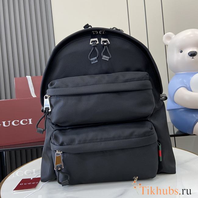 Gucci Medium Backpack With Logo Black  40x36.5x23cm - 1