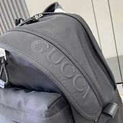 Gucci Medium Backpack With Logo Black  40x36.5x23cm - 3