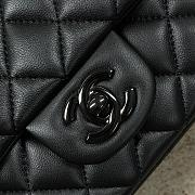 Chanel Mini Flap Bag Black Lambskin 17cm - 3