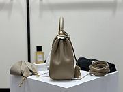 Celine Small 16 Bag Calfskin Grey 23x19x10.5cm - 6