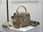 Celine Small 16 Bag Calfskin Grey 23x19x10.5cm - 3