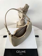 Celine Ava Triomphe Bag Smooth Calfskin Beige 23x13.5x6cm - 4