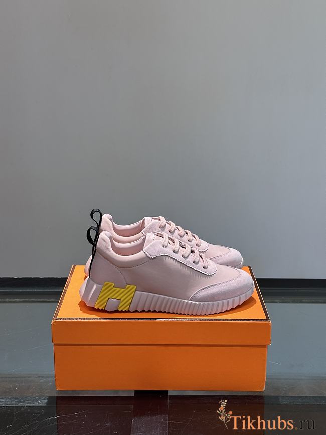 Hermes Bouncing Pink Sneaker  - 1