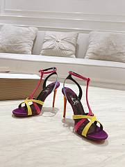 Christian Louboutin Tangueva 100 Satin Sandals - 5