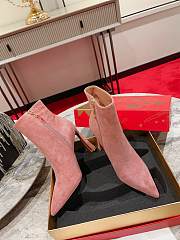 Christian Louboutin Condora 100 Suede Ankle Boots Pink - 5