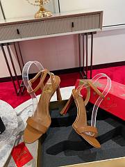 Christian Louboutin Condora Queen Leather Brown Sandals 85 - 2