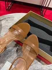 Christian Louboutin Condora Queen Leather Brown Sandals 85 - 3