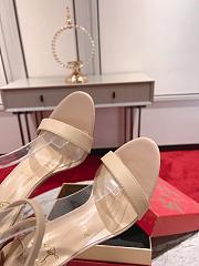 Christian Louboutin Condora Queen Leather Beige Sandals 85 - 3